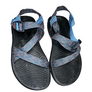 WOMEN'S CHACO Z/VOLV sandals size 9 blue/pink hiking outdoor beach